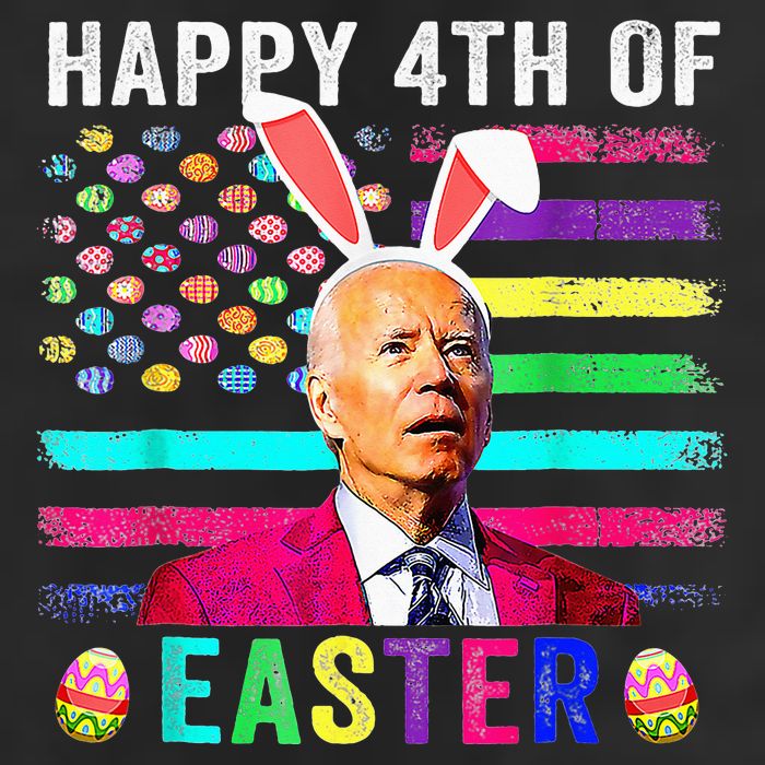 Funny Joe Biden Confused Merry 4th Of Easter Day Microfiber Hand Towel