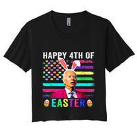Funny Joe Biden Confused Merry 4th Of Easter Day Crop Top