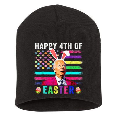 Funny Joe Biden Confused Merry 4th Of Easter Day Short Acrylic Beanie