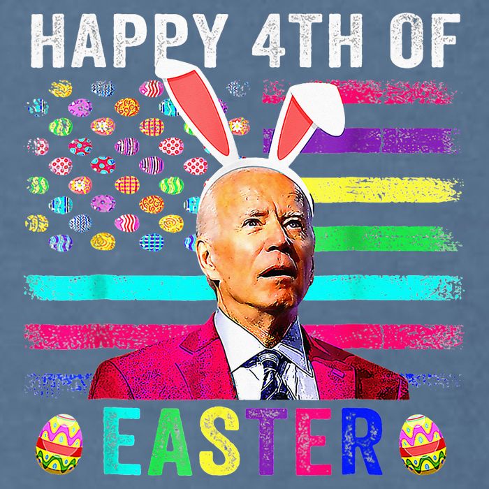 Funny Joe Biden Confused Merry 4th Of Easter Day Garment-Dyed Sweatshirt