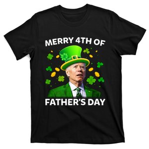 Funny Joe Biden St Patricks Day Merry 4th Of Fathers Day T-Shirt