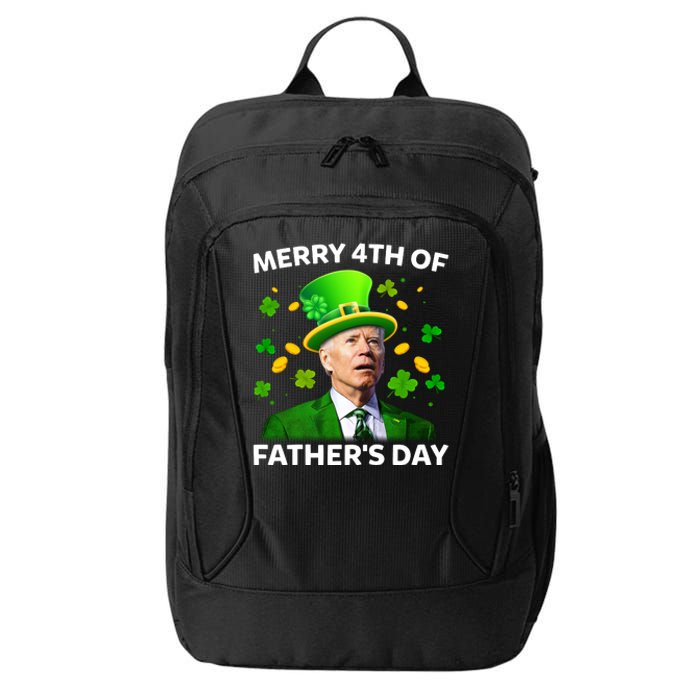 Funny Joe Biden St Patricks Day Merry 4th Of Fathers Day City Backpack