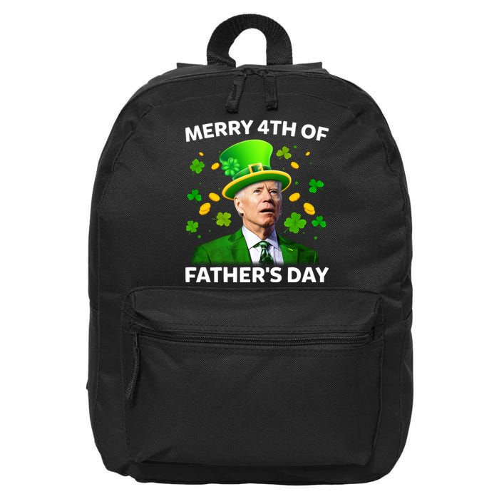 Funny Joe Biden St Patricks Day Merry 4th Of Fathers Day 16 in Basic Backpack