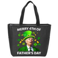 Funny Joe Biden St Patricks Day Merry 4th Of Fathers Day Zip Tote Bag