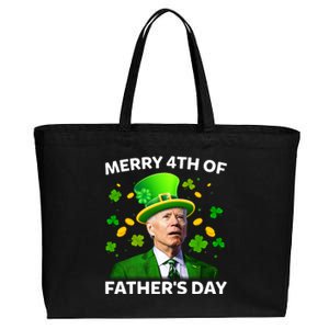 Funny Joe Biden St Patricks Day Merry 4th Of Fathers Day Cotton Canvas Jumbo Tote