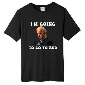 Funny Joe Biden I’m Going To Go To Bed Anti Biden Liberal Tall Fusion ChromaSoft Performance T-Shirt