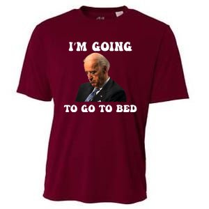 Funny Joe Biden I’m Going To Go To Bed Anti Biden Liberal Cooling Performance Crew T-Shirt