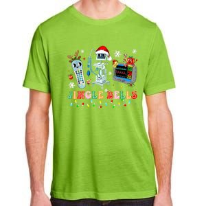 Funny Jingle Bells Telemetry Nurse Christmas Tech Nursing Cute Gift Adult ChromaSoft Performance T-Shirt