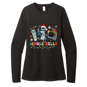 Funny Jingle Bells Telemetry Nurse Christmas Tech Nursing Cute Gift Womens CVC Long Sleeve Shirt