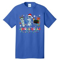 Funny Jingle Bells Telemetry Nurse Christmas Tech Nursing Cute Gift Tall T-Shirt