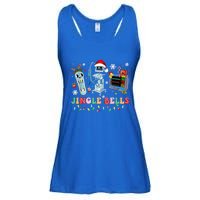 Funny Jingle Bells Telemetry Nurse Christmas Tech Nursing Cute Gift Ladies Essential Flowy Tank