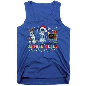 Funny Jingle Bells Telemetry Nurse Christmas Tech Nursing Cute Gift Tank Top