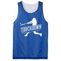 Funny Joke Baseball Touchdown Joke Gift Design Gift Mesh Reversible Basketball Jersey Tank