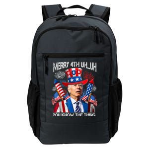 Funny Joe Biden Merry 4th Uh You Know The Thing 4th Of July Daily Commute Backpack