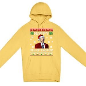 Funny Joe Biden Happy 4th Of Easter Ugly Christmas Sweater Gift Premium Pullover Hoodie