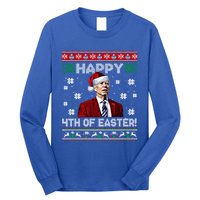 Funny Joe Biden Happy 4th Of Easter Ugly Christmas Sweater Gift Long Sleeve Shirt