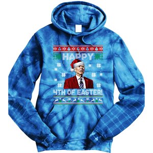 Funny Joe Biden Happy 4th Of Easter Ugly Christmas Sweater Gift Tie Dye Hoodie