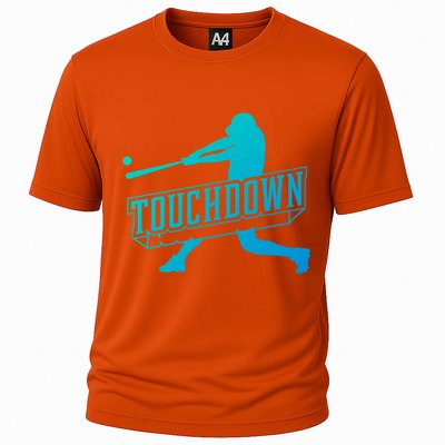 Funny Joke Baseball Touchdown Joke Gift Design Gift Cooling Performance Crew T-Shirt