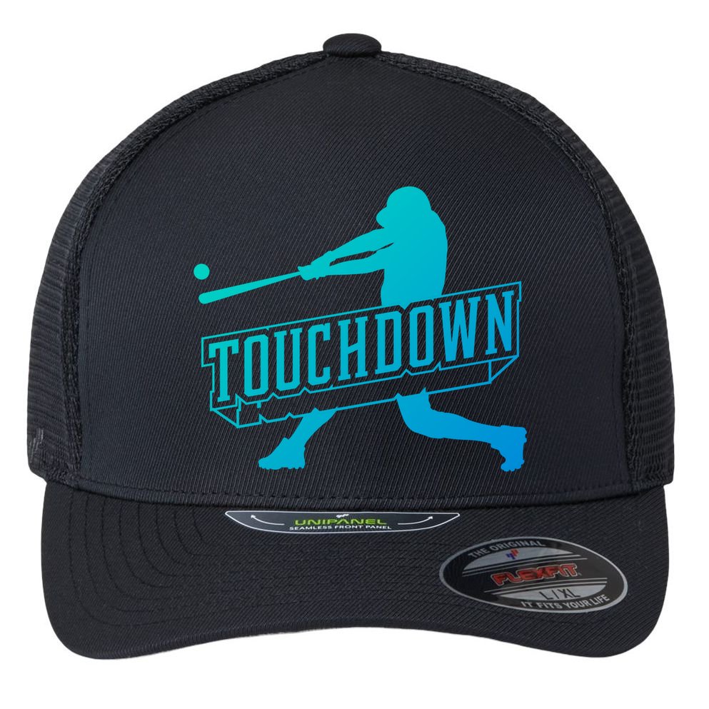 Funny Joke Baseball Touchdown Joke Gift Design Gift Flexfit Unipanel Trucker Cap