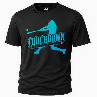 Funny Joke Baseball Touchdown Joke Gift Design Gift Cooling Performance Crew T-Shirt