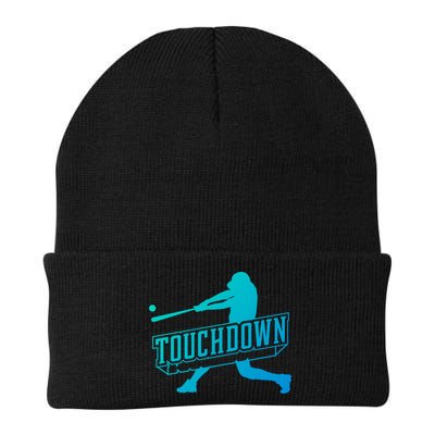 Funny Joke Baseball Touchdown Joke Gift Design Gift Beanie