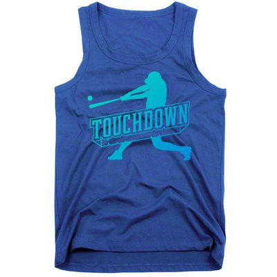 Funny Joke Baseball Touchdown Joke Gift Design Gift Tank Top