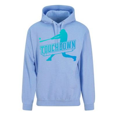 Funny Joke Baseball Touchdown Joke Gift Design Gift Unisex Surf Hoodie