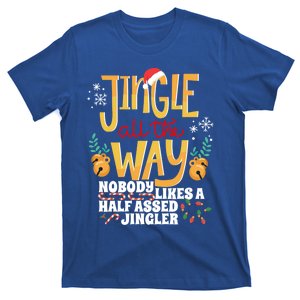 Funny Jingle Bells Half Assed Jingler Xmas Gag Gift T-Shirt