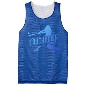 Funny Joke Baseball Touchdown Joke Gift Design Gift Mesh Reversible Basketball Jersey Tank