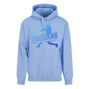 Funny Joke Baseball Touchdown Joke Gift Design Gift Unisex Surf Hoodie