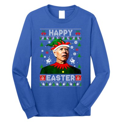 Funny Joe Biden Happy Easter Christmas Ugly Sweater Cool Gift Long Sleeve Shirt