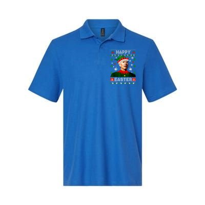 Funny Joe Biden Happy Easter Christmas Ugly Sweater Cool Gift Softstyle Adult Sport Polo