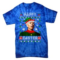 Funny Joe Biden Happy Easter Christmas Ugly Sweater Cool Gift Tie-Dye T-Shirt