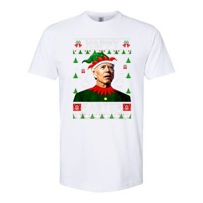 Funny Joe Biden Happy Easter Christmas Ugly Sweater Cool Gift Softstyle CVC T-Shirt