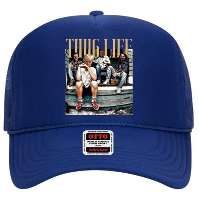 Funny Joe Biden Cannibal Story About His Uncle High Crown Mesh Back Trucker Hat