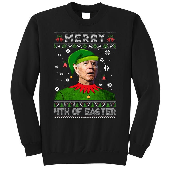 Funny Joe Biden Merry 4th Of Easter Ugly Christmas Sweater Sweatshirt