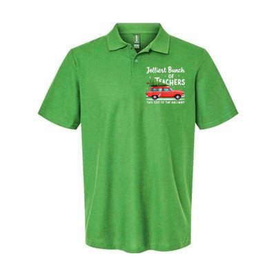 Funny Jolliest Bunch Of Teachers This Side Of The Hallway Christmas Gift Softstyle Adult Sport Polo