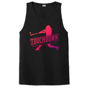 Funny Joke Baseball Touchdown Joke Gift Design Gift PosiCharge Competitor Tank