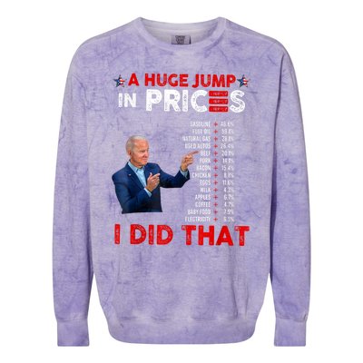 Funny Joe Biden Us Crisis I Did That Anti Biden Liberals Colorblast Crewneck Sweatshirt