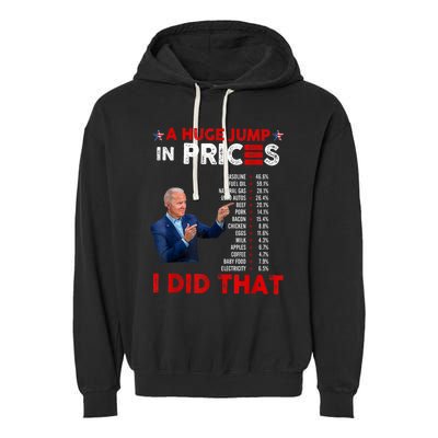 Funny Joe Biden Us Crisis I Did That Anti Biden Liberals Garment-Dyed Fleece Hoodie