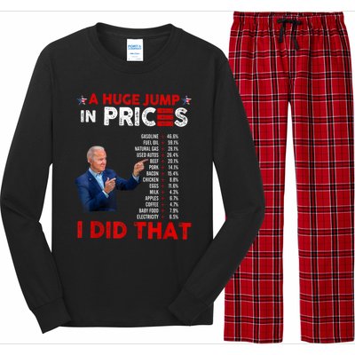 Funny Joe Biden Us Crisis I Did That Anti Biden Liberals Long Sleeve Pajama Set