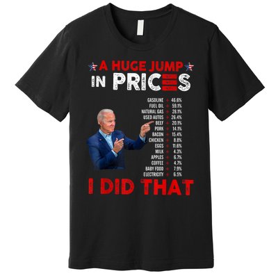 Funny Joe Biden Us Crisis I Did That Anti Biden Liberals Premium T-Shirt