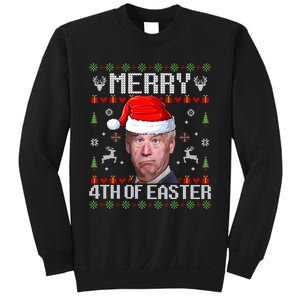 Funny Joe Biden Merry 4th Of Easter Ugly Christmas Sweater Sweatshirt