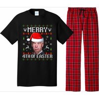 Funny Joe Biden Merry 4th Of Easter Ugly Christmas Sweater Pajama Set