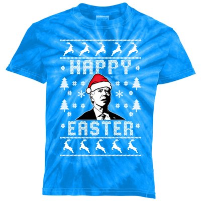 Funny Joe Biden Happy Easter Ugly Christmas Sweater Gift Kids Tie-Dye T-Shirt