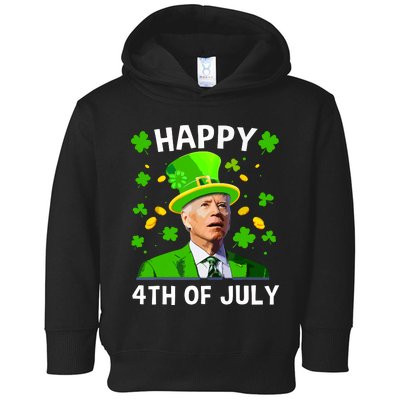 Funny Joe Biden St Patricks Day Happy 4th Of July Confused Toddler Hoodie