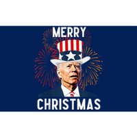 Funny Joe Biden Merry Christmas For Fourth Of July Funny Biden Bumper Sticker