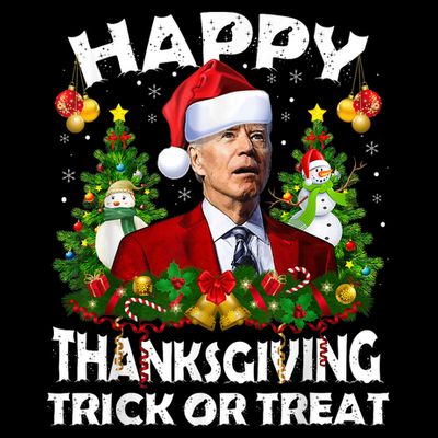 Funny Joe Biden Confused Happy Thanksgiving For Christmas T-Shirt