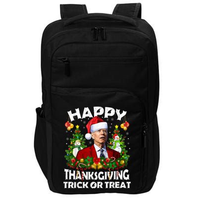 Funny Joe Biden Confused Happy Thanksgiving For Christmas Impact Tech Backpack