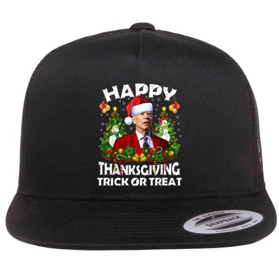 Funny Joe Biden Confused Happy Thanksgiving For Christmas Flatbill Hat